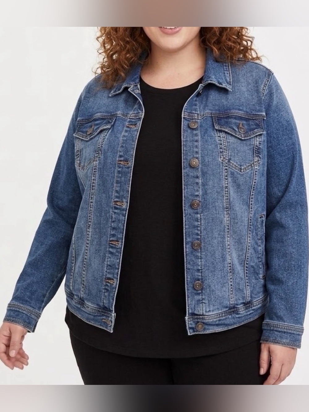 NEW TORRID denim jean jacket Plus size 2X cotton